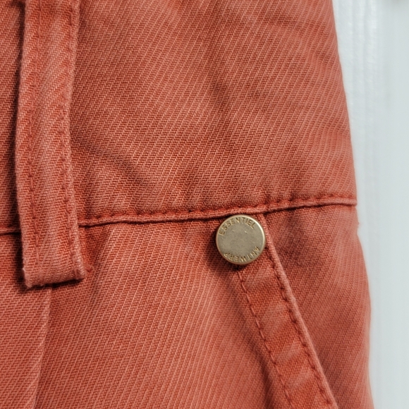 ESSENTIEL ANTWERP Bumpsuit Short Sleeve DUNGAREES In fire Orange. - Picture 7 of 16